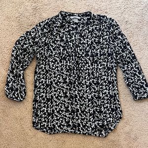 H&M Black/White Blouse Size Small